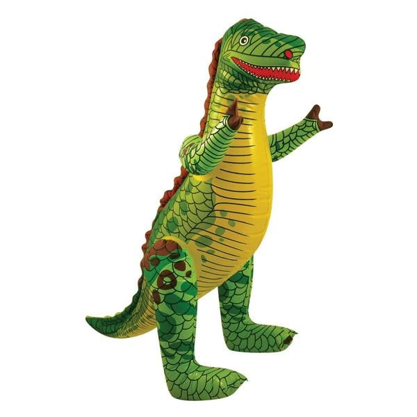 Bristol Novelty Inflatable Dinosaur - Green/Yellow/Red - 