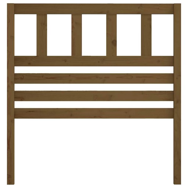 Berkfield Bed Headboard Honey Brown 106x4x100 cm Solid Wood Pine