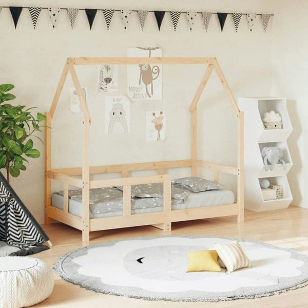 Berkfield Kids Bed Frame 70x140 cm Solid Wood Pine