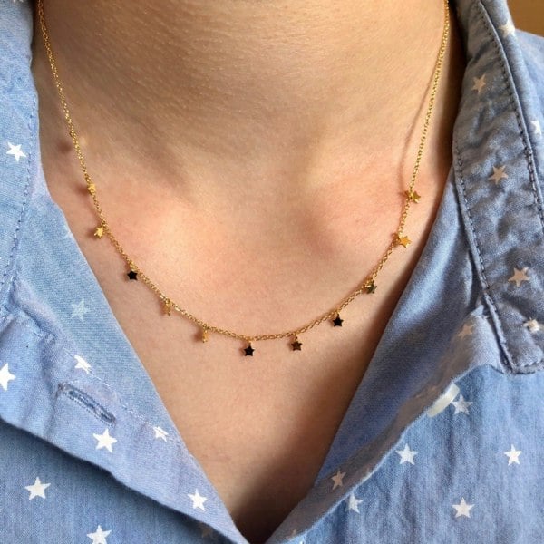 Sterling Silver Starry Necklace - Reeves & Reeves