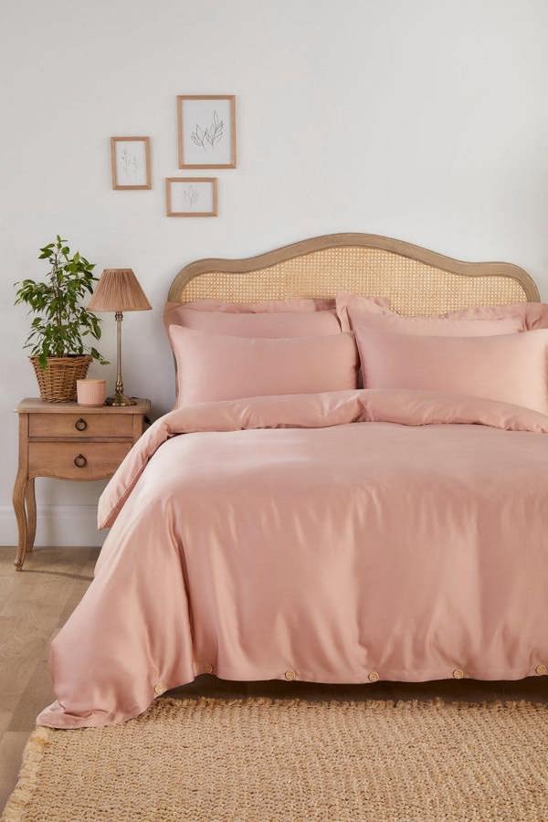 Bamboo Bedding Set in Rose Pink - Bedding