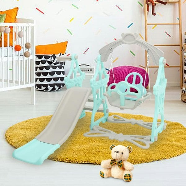 Toddler Swing and Slide Playset for Indoor and Outdoor Living and Home