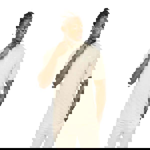 Crosshatch Mens Preece Polo Shirt - Light Stone - 