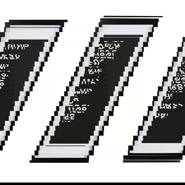 Personalised Memento Company Personalised Typography Black Poster Frame