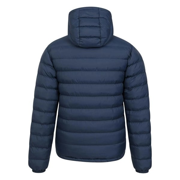 Mountain Warehouse Mens Seasons Faux Fur Lined Padded Jacket - Navy