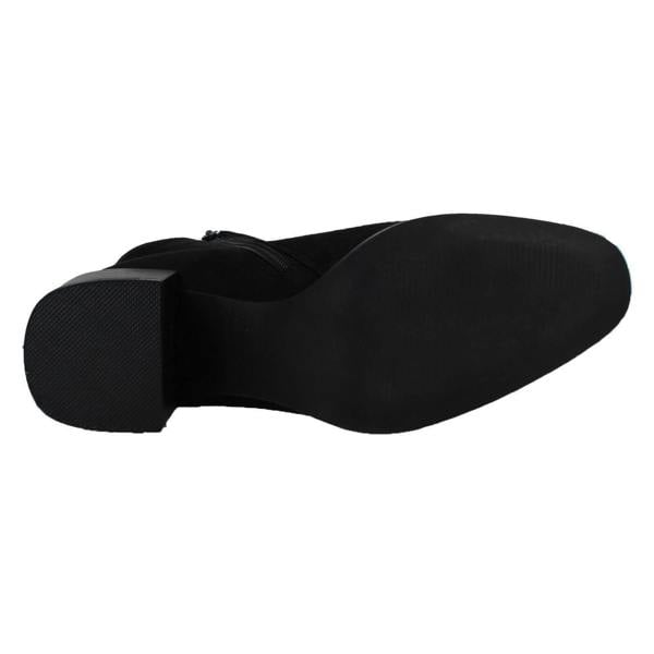 Spot On Ladies Spot On Chunky Blocked Heel Ankle Boots F51128