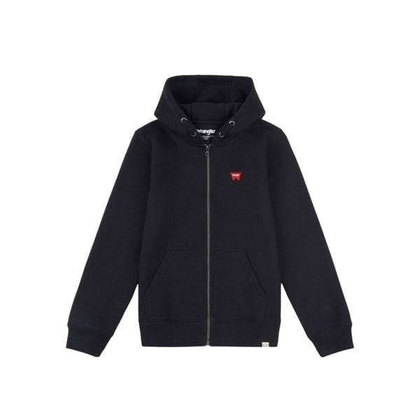 Wrangler Childrens/Kids Regular Long-Sleeved Drawstring Hoodie - Black - 