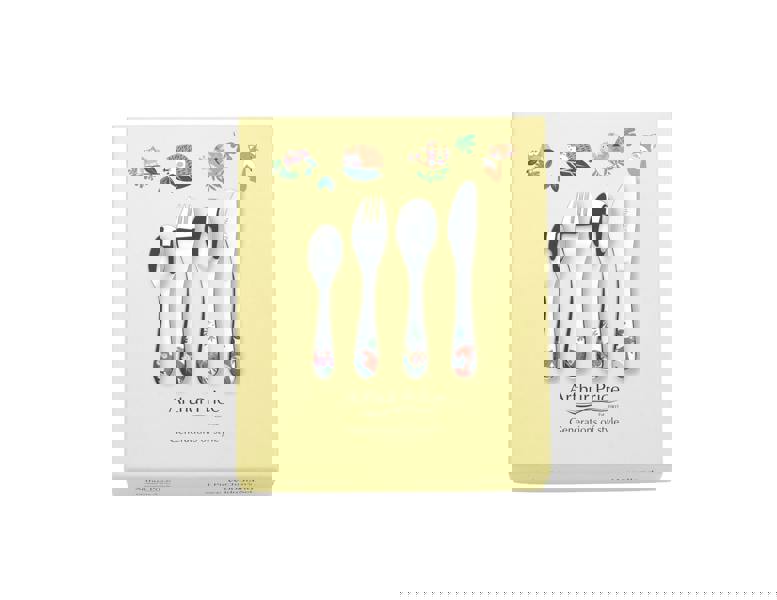 Arthur Price 'Woodland' Stainless Steel 4 Piece Childrens Gift Boxed Cutlery Set