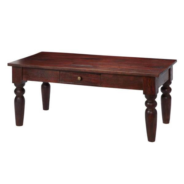 Wyld Haus Oxford Mahogany Mango Wood Coffee Table 1 Drawer