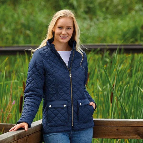 Champion Ladies Wisley Jacket Quilted in Navy