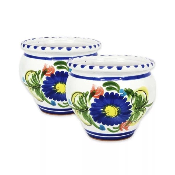 Bola Pot 25x21cm Floral - Set of 2