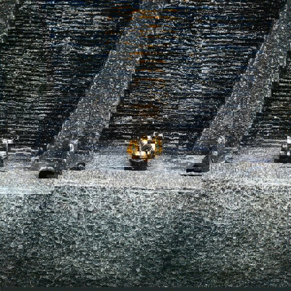 50CM H Slate Effect Modern Waterfall Ornament Garden Water Feature Cascading Tiered Water Fountains Living and Home