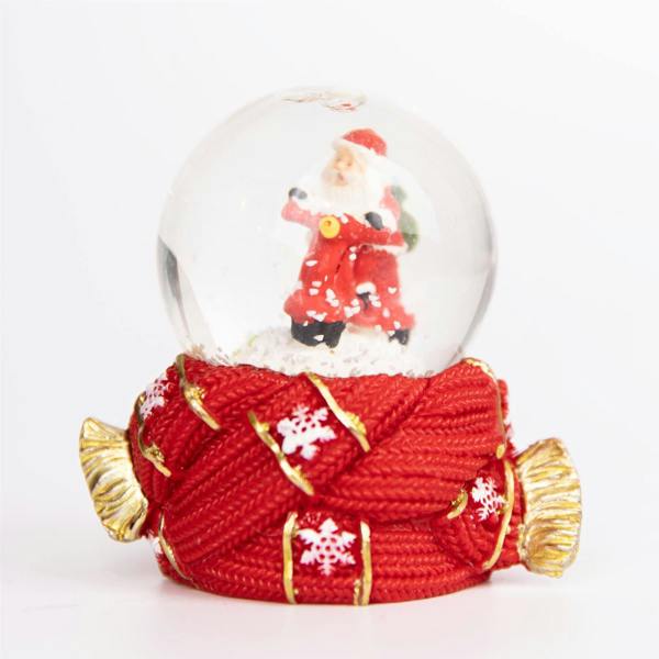 7cm Mini Christmas Snow Globe with Resin Base and Traditional Winter Scene Decoration image 6