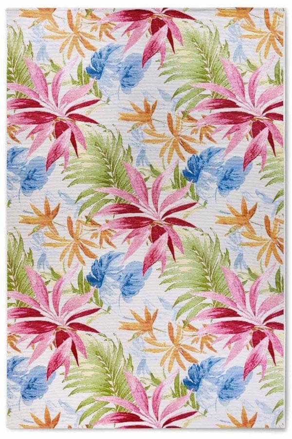 The Rugs Floral Design Indoor-Outdoor Rug -Vibrant & Durable