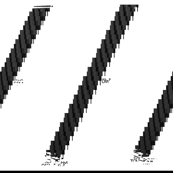 Monstershop Oval Column Radiator – 1600mm x 360mm – Black