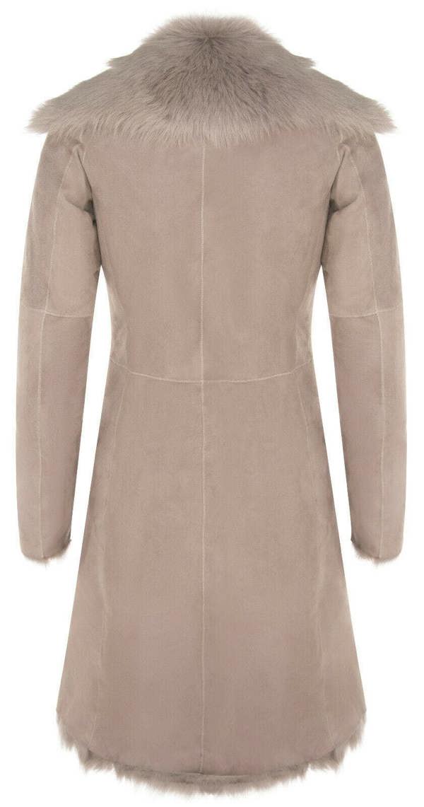 Infinity Leather Womens Toscana Sheepskin Suede Trench Coat-Tbilisi