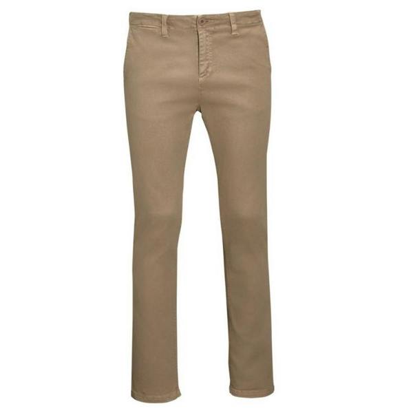SOLS Mens Jules Chino Trousers - Chestnut