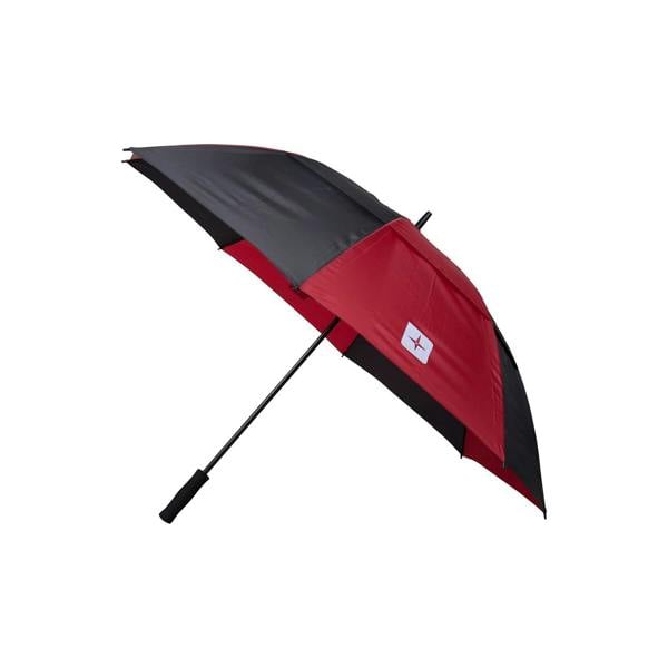 Mountain Warehouse Stripe Golf Umbrella - Black/Red - 