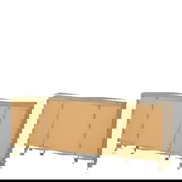 Furniture To Go Ikast Sideboard 4 Doors + 1 Drawer in Jackson Hickory and White