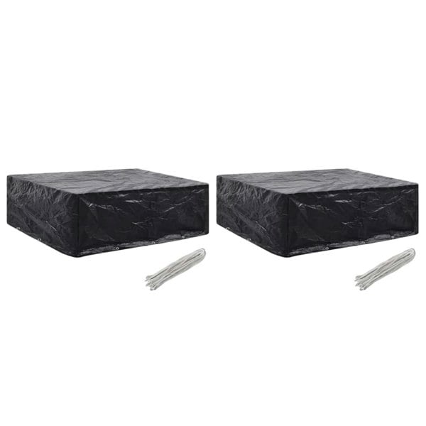Berkfield Garden Furniture Covers 2 pcs 8 Eyelets 250x210x90 cm