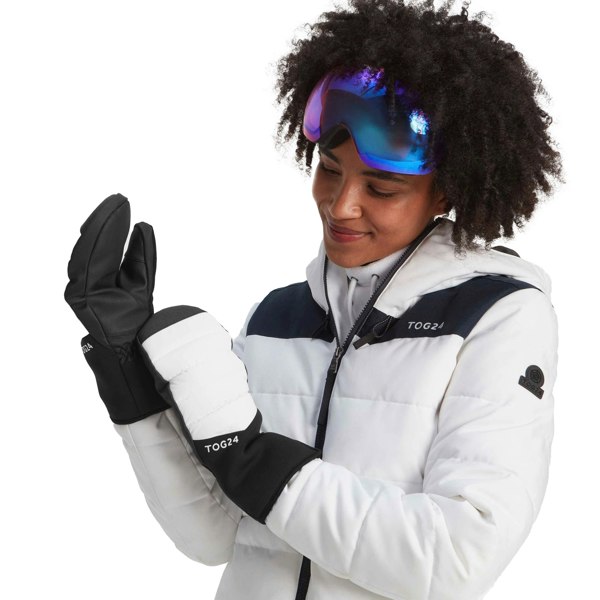 TOG24 Unisex Adult Escapade Ski Mittens - Optic White