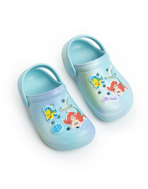Disney The Little Mermaid Girls Blue Ariel Clogs