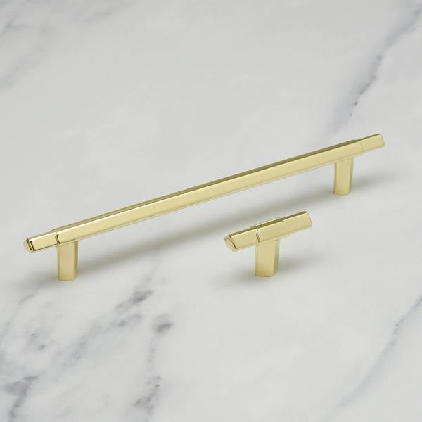 Handle & Home Polished Brass Triangle T-Bars