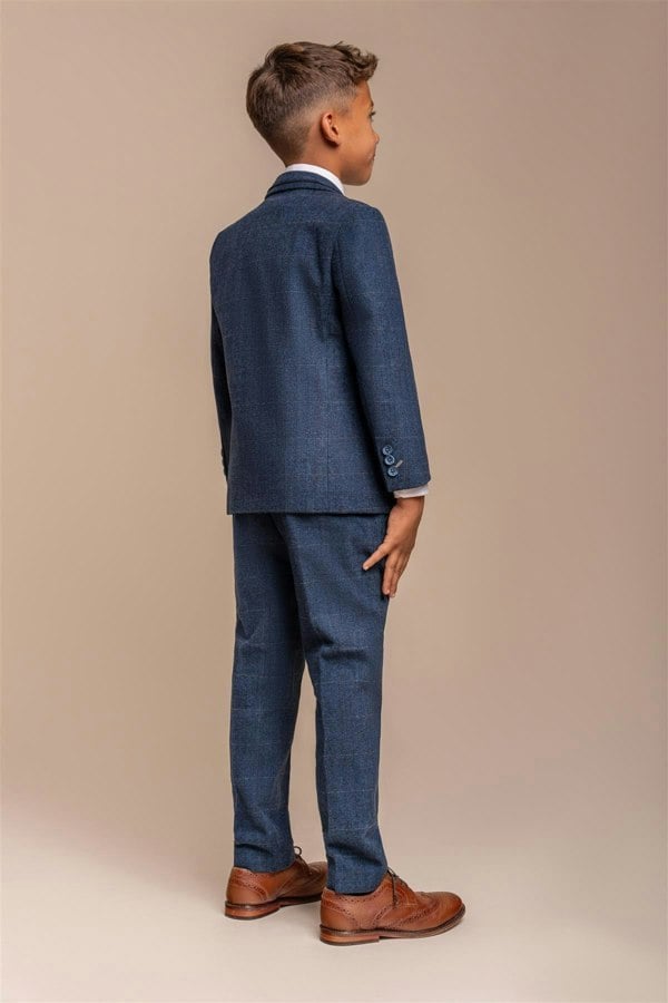 Boys Carnegi Three Piece Suit Back