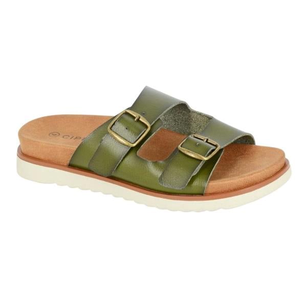 Cipriata Womens/Ladies Tiberia Mule Sandals - Green - 