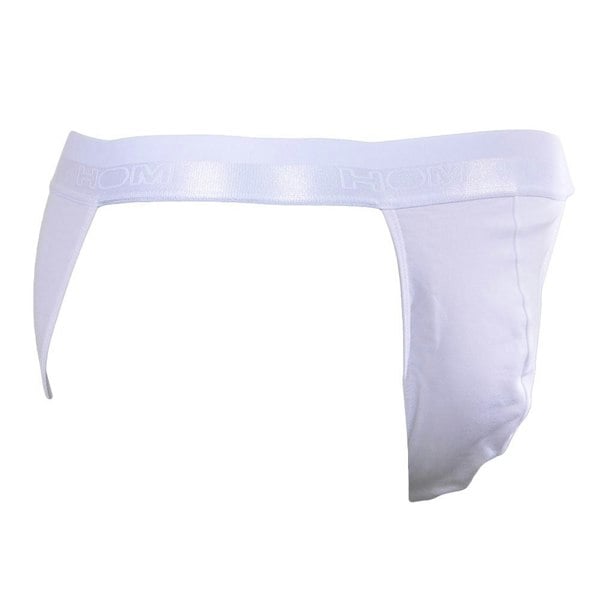 Hom Sports N Colours Men's Tanga Brief, White
