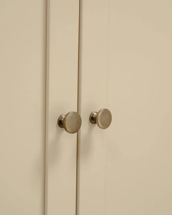 Statement Furniture Pembroke Double Wardrobe with Oak Top Modern 2 Door Wooden Storage