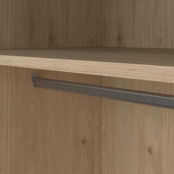 Wyld Haus Wildberry Natural Oak Wood Wardrobe 3 Doors