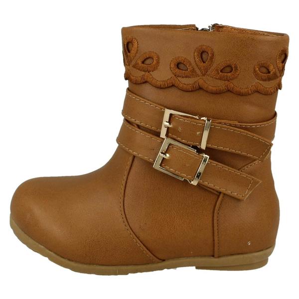 Spot On Girls Spot On Ankle Boots with Buckle Detail