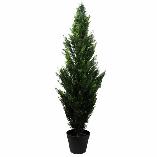 Leaf 120cm UV Artificial Cedar Cypress Topiary UV Resistant