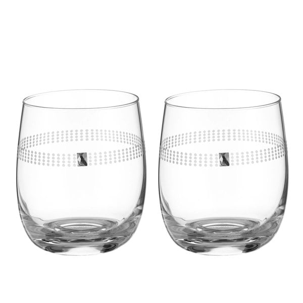 Diamante Whisky Tumblers with ‘Love Always’ Design - Set of 2