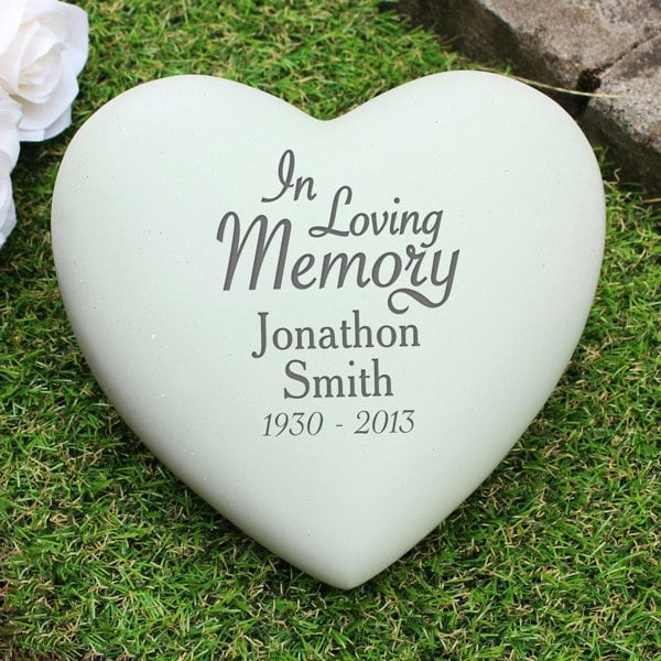 Personalised Memento Company Personalised In Loving Memory Heart Memorial