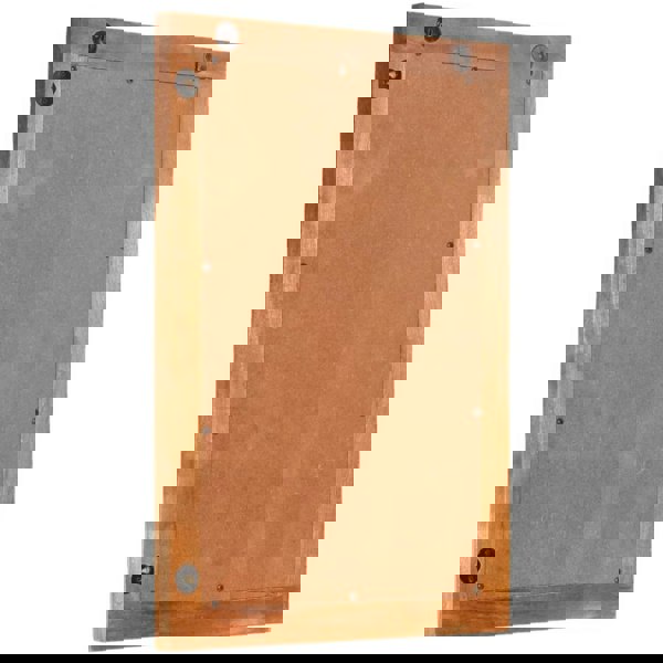 Berkfield Bathroom Mirror Brown 50x70x3 cm Solid Wood Mango and Glass