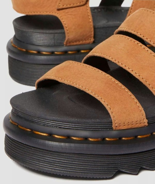 Dr. Martens Blaire Tumbled Nubuck Women's Desert Brown Sandals