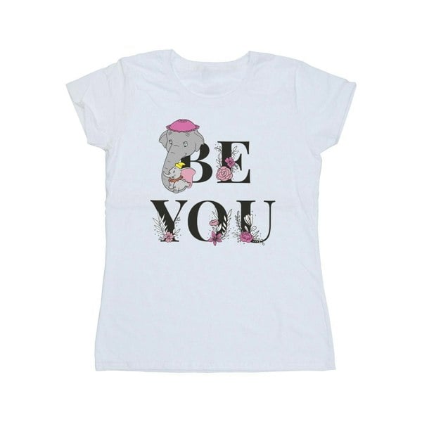 Disney Womens/Ladies Dumbo Be You Cotton T-Shirt - White