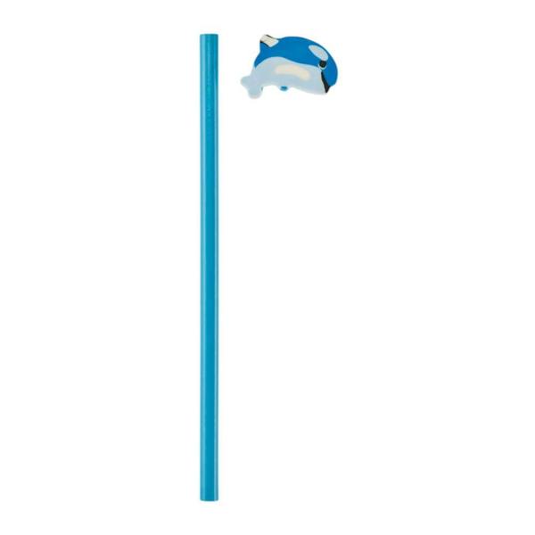 MidOcean Circo Dolphin Wooden Pencil With Eraser - Turquoise - 