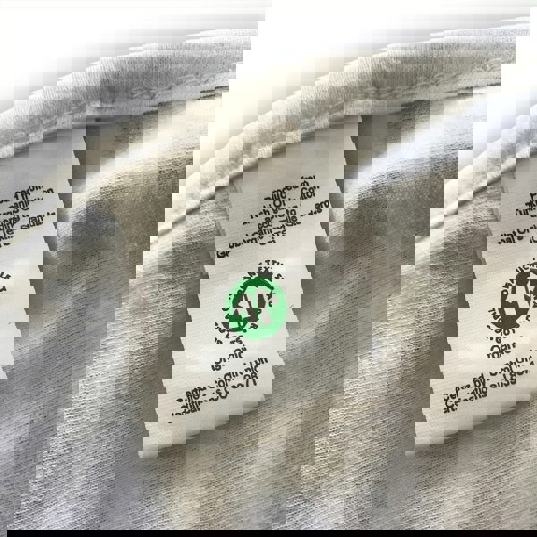 GOTS label stating 'produced from Turkish Organic cotton according to Global Organic Textile Standards'