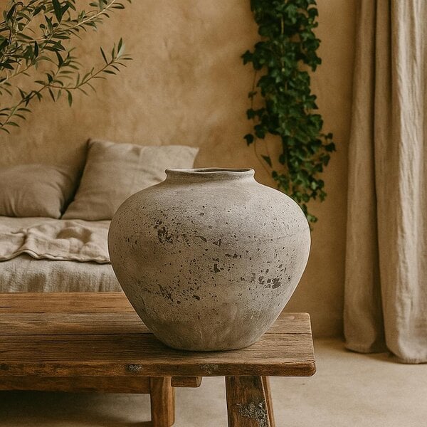 Wyld Haus Sunvale Weathered Stoneware Ceramic Vase