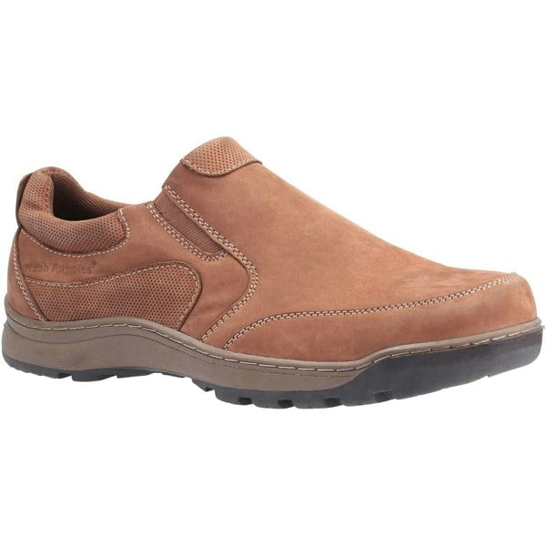 Hush Puppies Men's Jasper Nubuck Leather Slip On Shoe - Tan Nubuck