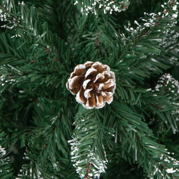 Samuel Alexander 5ft (1.5m) Tall Rocky Mountain Pine Christmas Tree with 526 Snow Tipped Branches & Pinecones