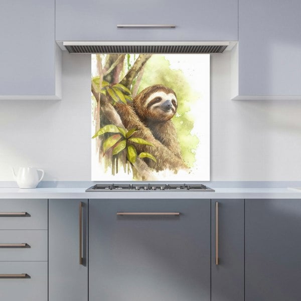 Warren Reed - Designer Sloth Watercolour Kitchen Splashback