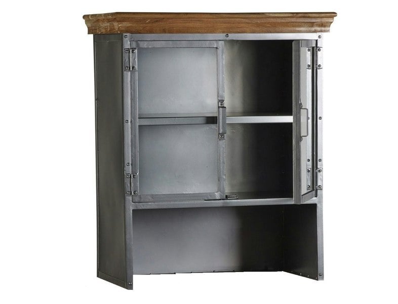 IH Design Dunphy Industrial Sideboard Hutch  Wood & Metal