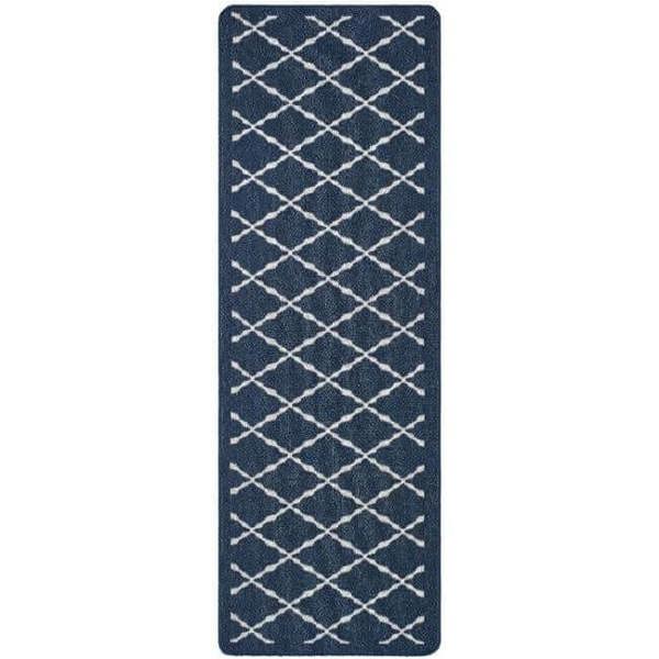 The Rugs Durable Washable Mats & Runners with Diamond Design