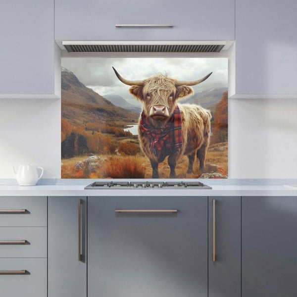 Warren Reed - Designer Autumnal Highland Cow Kitchen Splashback