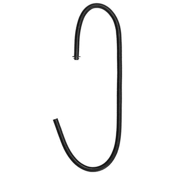 Black ribbed flexible hose with threaded end for Bestway air hammer inflation pump