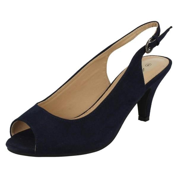 Anne Michelle Ladies Anne Michelle Peep Toe Sling back Heels